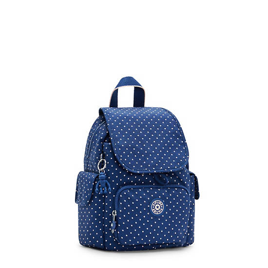 Kipling City Pack Mini Printed Rugzak Blauw | BE 1496PJ